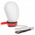 Halskette mit Rotem Band 65 cm Verstellbar 36-43 cm X 5 cm von Kink Collar & Gag