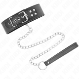 Basismodell Halsband mit Leine 65 cm Modell 0 von Kink Collar & Gag | Fesselliebe.de
