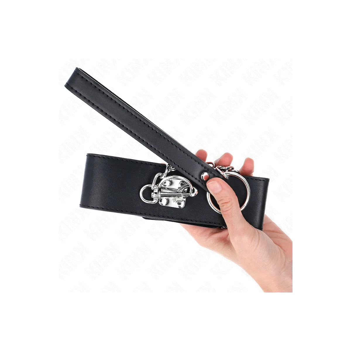 Basismodell Halsband mit Leine 65 cm Modell 0 von Kink Collar & Gag | Fesselliebe.de