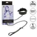 Nocturnal Halsband & Leine Leder Verstellbar Schwarz von Calexotics