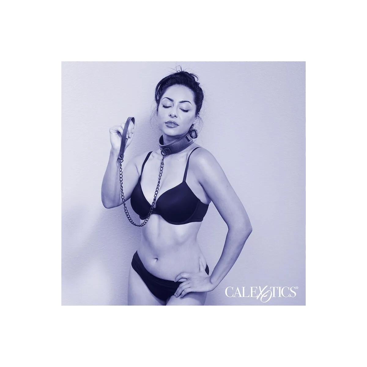 Nocturnal Halsband & Leine Leder Verstellbar Schwarz von Calexotics | Fesselliebe.de