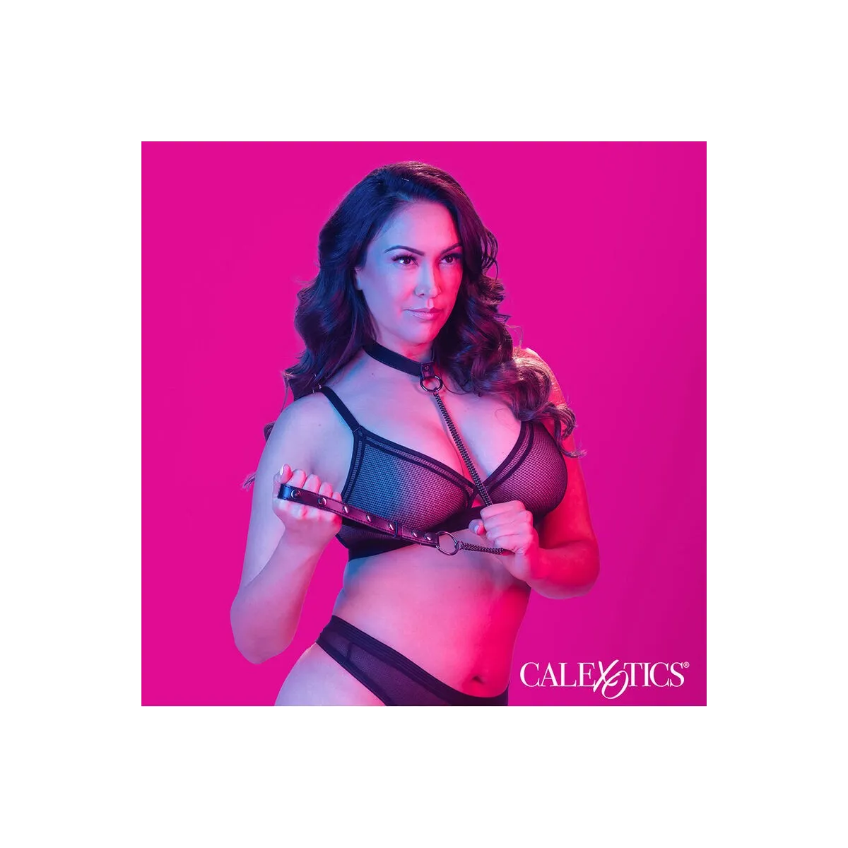 Euphoria Kettenhalfterhalsband und Leine Übergrösse von Calexotics | Fesselliebe.de