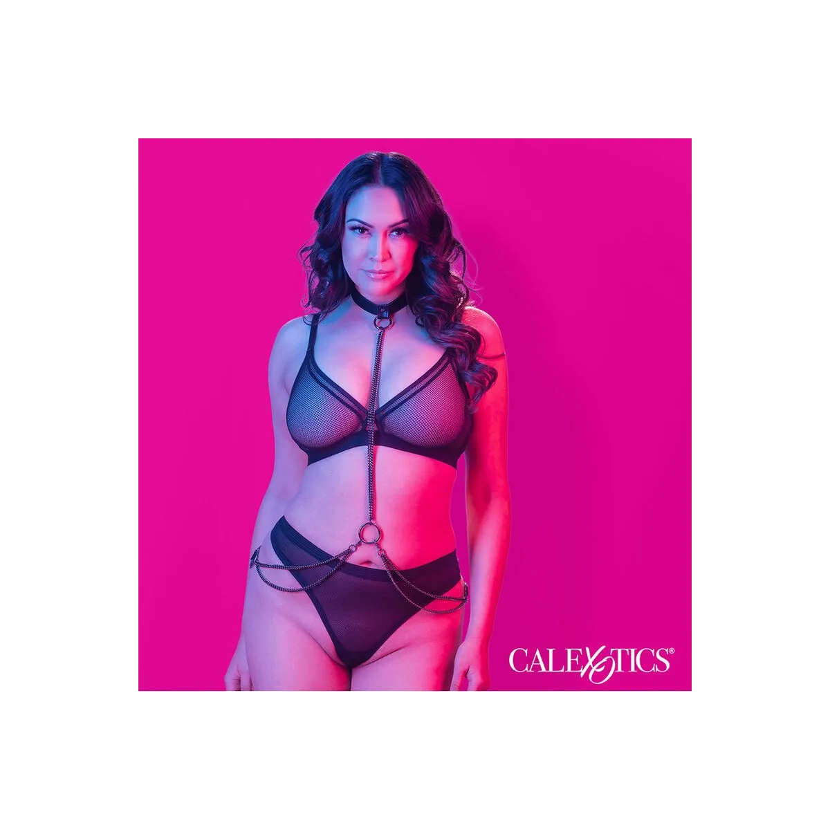 Euphoria Kettenhalfterhalsband und Leine Übergrösse von Calexotics | Fesselliebe.de