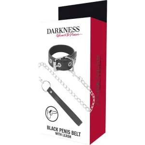 Penisring mit Riemen von Darkness Bondage