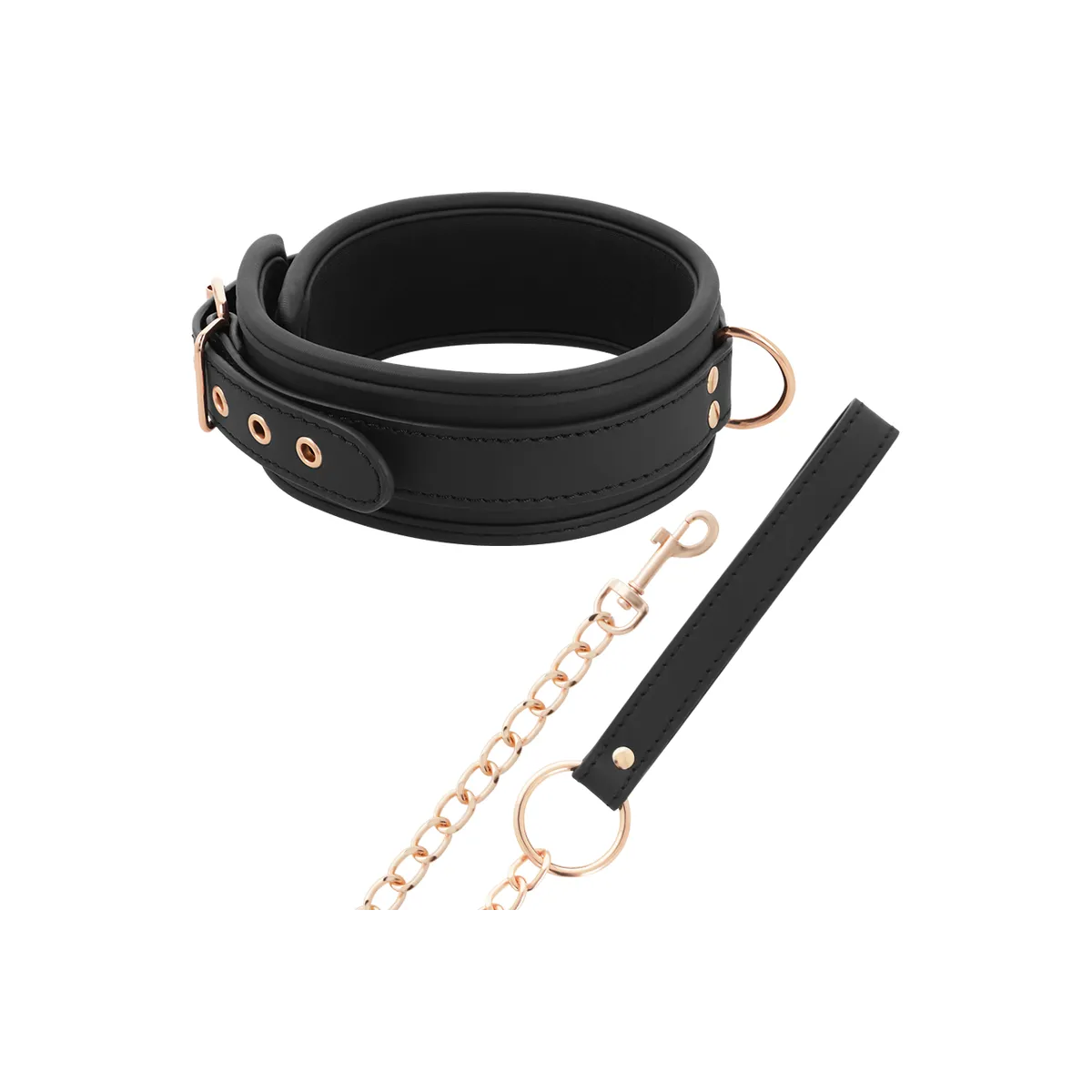 Fantasy-Halskette aus Veganem Leder mit Riemen und Neoprenfutter von Coquette Fantasy | Fesselliebe.de