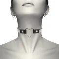 Veganes Leder-Halsband mit Herz von Coquette Accessories