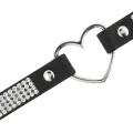 Veganes Leder-Halsband mit Herz von Coquette Accessories