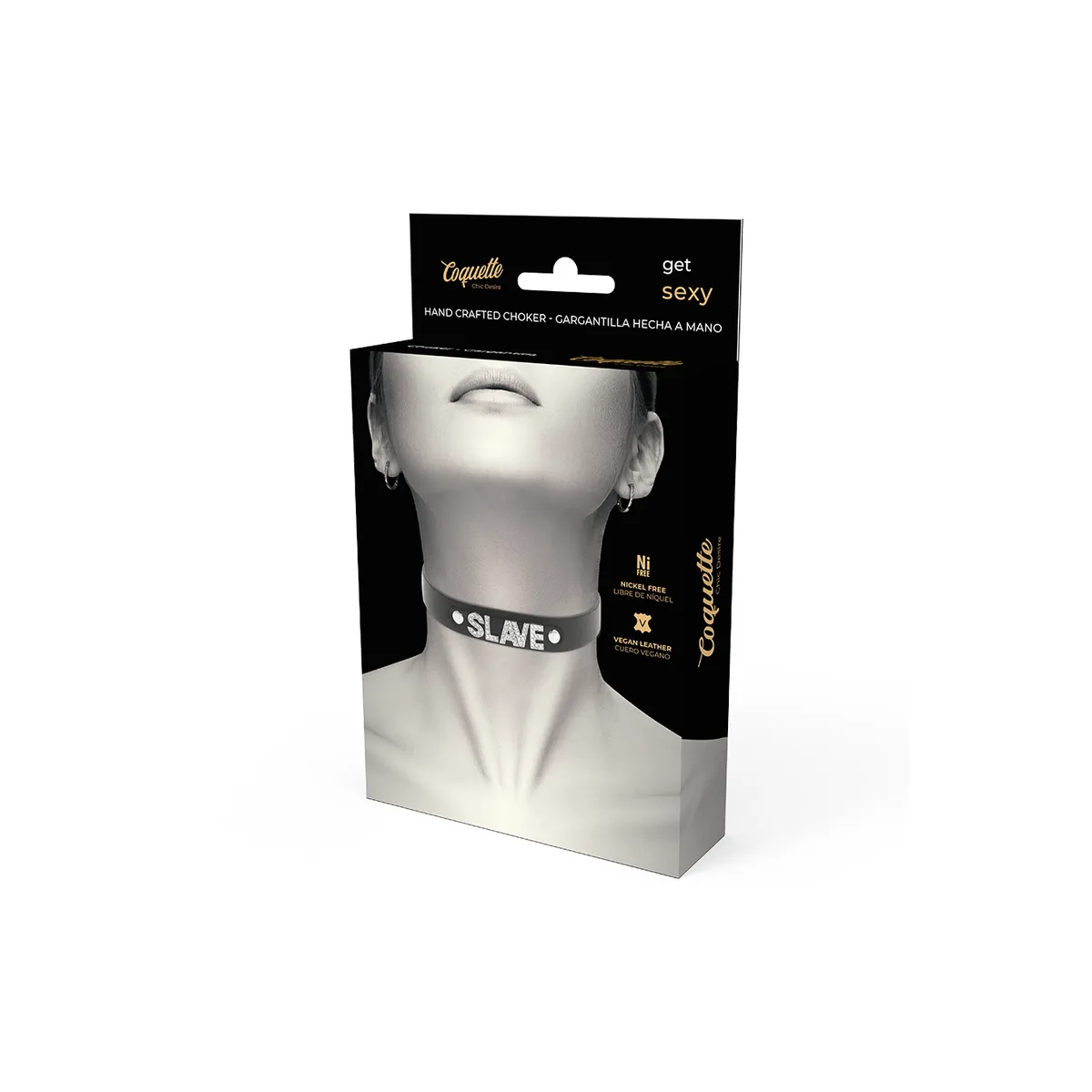 Sklaven-Halsband aus Veganem Leder von Coquette Accessories | Fesselliebe.de