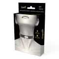 Doppelring-Halsband aus Veganem Leder von Coquette Accessories