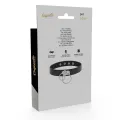 Doppelring-Halsband aus Veganem Leder von Coquette Accessories