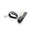 Penis-Halskette und Lederarmband mit Metallkette von Ohmama Fetish