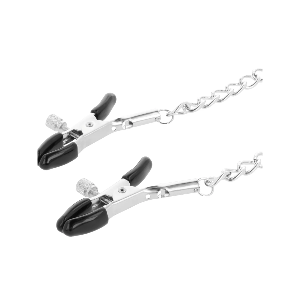 Halsband mit Nippelklammern Schwarz von Darkness Bondage | Fesselliebe.de