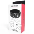 Halsband mit Nippelklammern Schwarz von Darkness Bondage