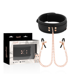 Fantasy-Nippelklemmen-Halskette mit Neoprenfutter von Coquette Fantasy | Fesselliebe.de