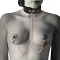 Fantasy-Nippelklemmen-Halskette mit Neoprenfutter von Coquette Fantasy