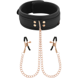 Fantasy-Nippelklemmen-Halskette mit Neoprenfutter von Coquette Fantasy | Fesselliebe.de