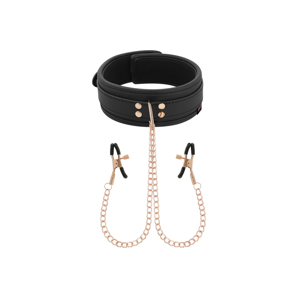 Fantasy-Nippelklemmen-Halskette mit Neoprenfutter von Coquette Fantasy | Fesselliebe.de