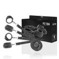 Set aus Handschellen und Krawatten mit Noprene-Futter von Fetish Submissive Bondage