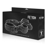 Set aus Handschellen und Krawatten mit Noprene-Futter von Fetish Submissive Bondage | Fesselliebe.de
