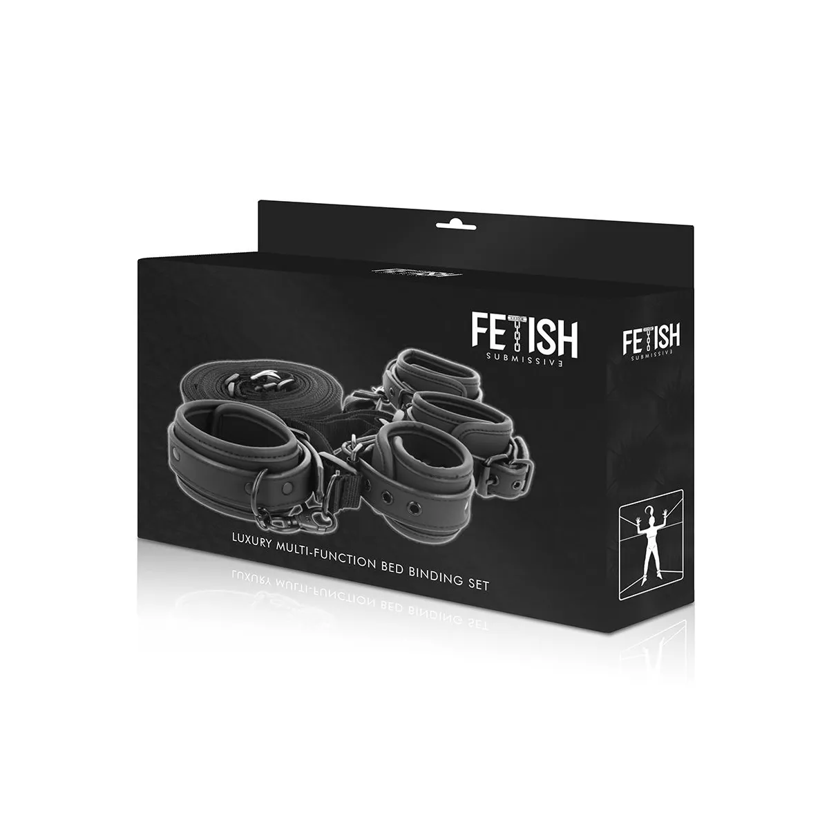 Set aus Handschellen und Krawatten mit Noprene-Futter von Fetish Submissive Bondage | Fesselliebe.de