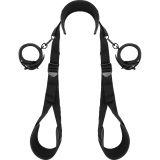 Position mit Offenen Beinen und Handschellen mit Noprene-Futter von Fetish Submissive Bondage | Fesselliebe.de