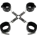 Lederhandschellen für Füsse und Hände Schwarz von Darkness Bondage