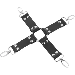 Lederhandschellen für Füsse und Hände Schwarz von Darkness Bondage