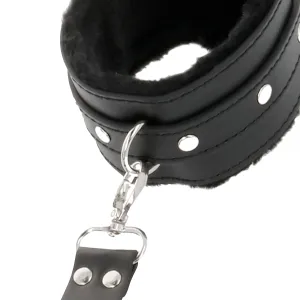 Lederhandschellen für Füsse und Hände Schwarz von Darkness Bondage