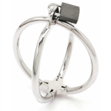 Criss-Cross-Handschellen aus Edelstahl von Metal Hard | Fesselliebe.de