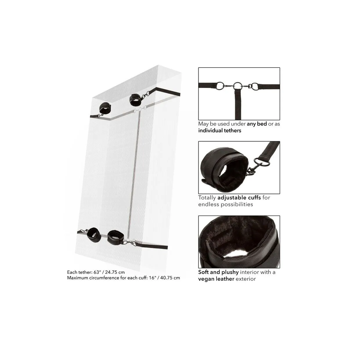 Boundless Rote Zurückhaltung von Calexotics | Fesselliebe.de