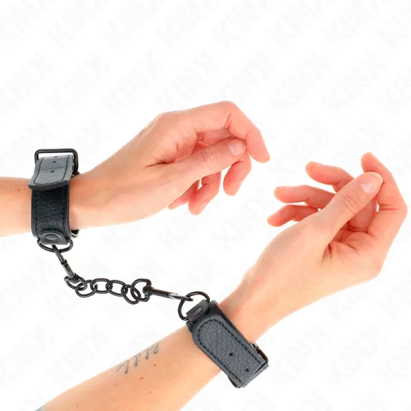 Handschellen für anfänger Verstellbar 13-23 cm X 2,2 cm von Kink Wrist Restraint | Fesselliebe.de