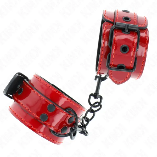 Dunkelrote Handgelenkmanschetten 23 X 5 cm von Kink Wrist Restraint | Fesselliebe.de