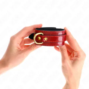 Joanna angel Handgelenkmanschetten Rot Verstellbar mit Goldkette 16,5-26 cm X 4 cm von Kink Wrist Restraint