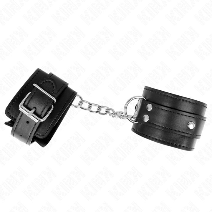 3 D-Ring Handgelenkfesseln Verstellbar Schwarz 17,5-25 cm X 6 cm von Kink Wrist Restraint | Fesselliebe.de