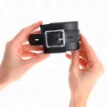 Handgelenkfesseln Schwarz mit Schwarzem Gürtel Verstellbar 17-28 cm X 6 cm von Kink Wrist Restraint
