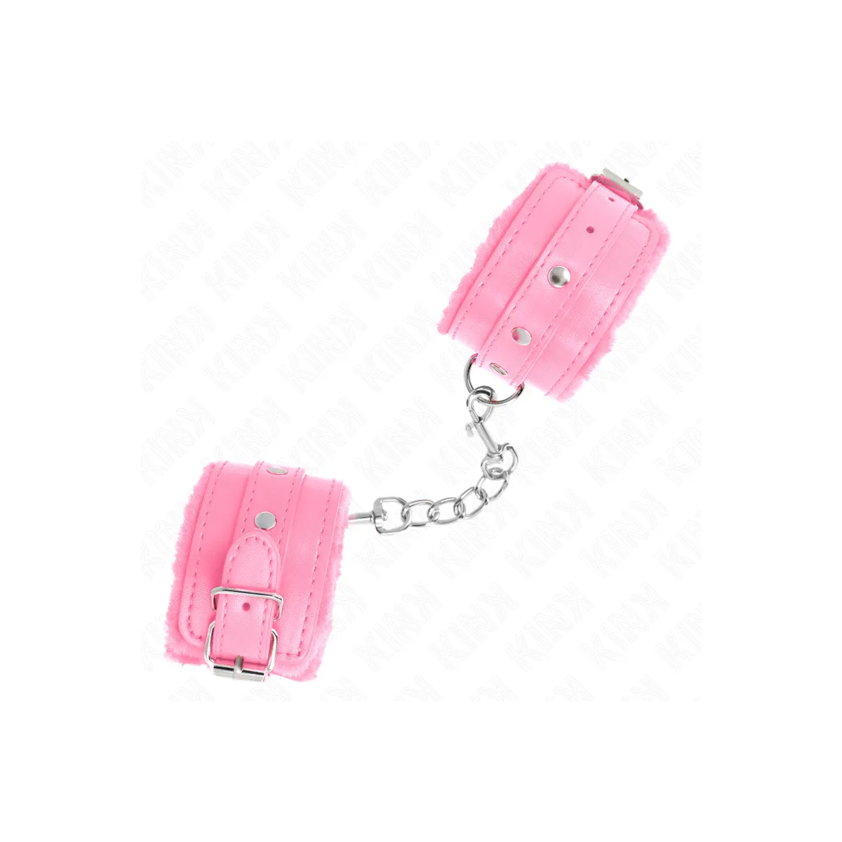 Premium gefütterte Handgelenkfesseln Rosa mit Rosa Gürtel Verstellbar 17-29 cm X 6 cm von Kink Wrist Restraint | Fesselliebe.de
