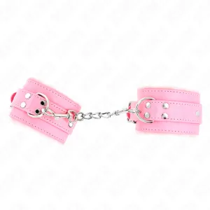 Handgelenkfesseln Rosa mit Rosa Gürtel Verstellbar 17-29 cm X 6 cm von Kink Wrist Restraint | Fesselliebe.de