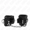 Handgelenkfesseln Schwarz mit Schwarzem Gürtel Verstellbar 17-29 cm X 6 cm von Kink Wrist Restraint