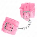 Handgelenkfesseln mit Quadratischen Löchern, Rosa und Rosa Gürtel, 17-29 cm X 6 cm von Kink Wrist Restraint