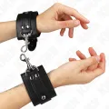 Abschließbare Dungeon Handgelenksfesseln Schwarz Verstellbar 21-28 cm X 5,5 cm von Kink Wrist Restraint