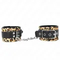Leopard Handgelenkfessel aus Echtleder, Verstellbar 18-29 cm X 5,5 cm von Kink Wrist Restraint