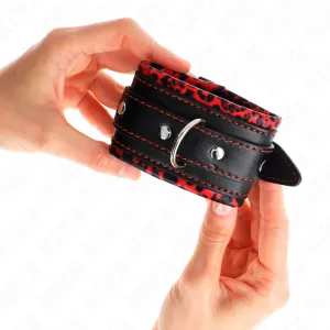 Handgelenkfesseln Rot/Schwarz Verstellbar 17-29 cm X 6 cm von Kink Wrist Restraint