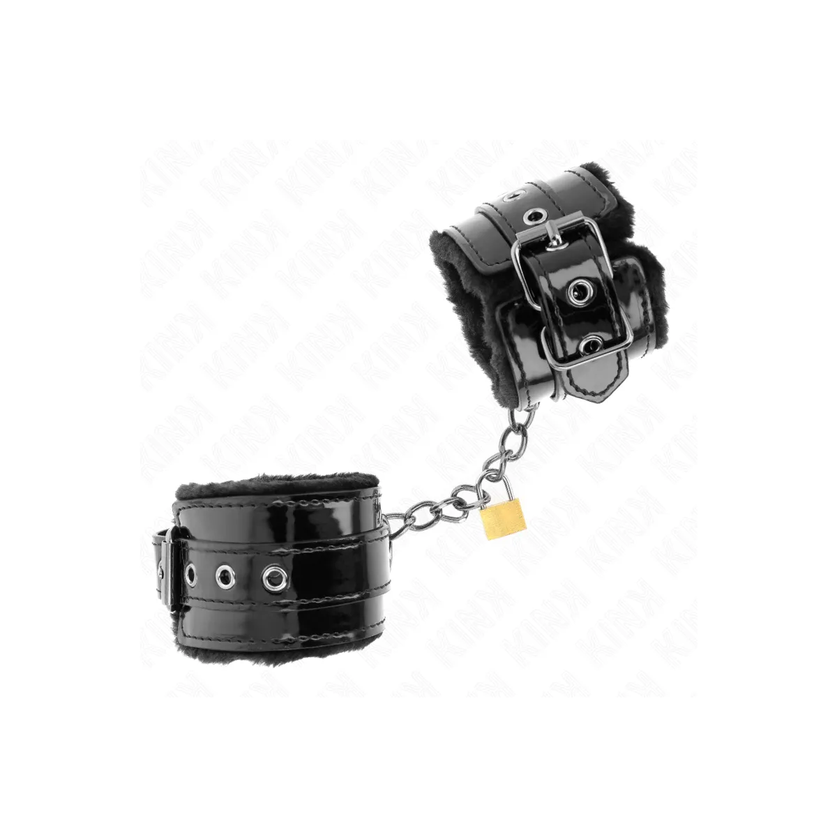 Leichte Handgelenksfesseln mit Kupferschloss, Verstellbar 17-29 cm X 5,5 cm von Kink Wrist Restraint | Fesselliebe.de