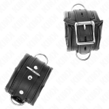 Schwere Handgelenksfesseln mit Schwarzem Pelzfutter, Verstellbar 20-30 cm X 6 cm von Kink Wrist Restraint | Fesselliebe.de