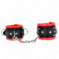 Schwere Handgelenksfesseln mit Rotem Pelzfutter, Verstellbar 20-30 cm X 6 cm von Kink Wrist Restraint