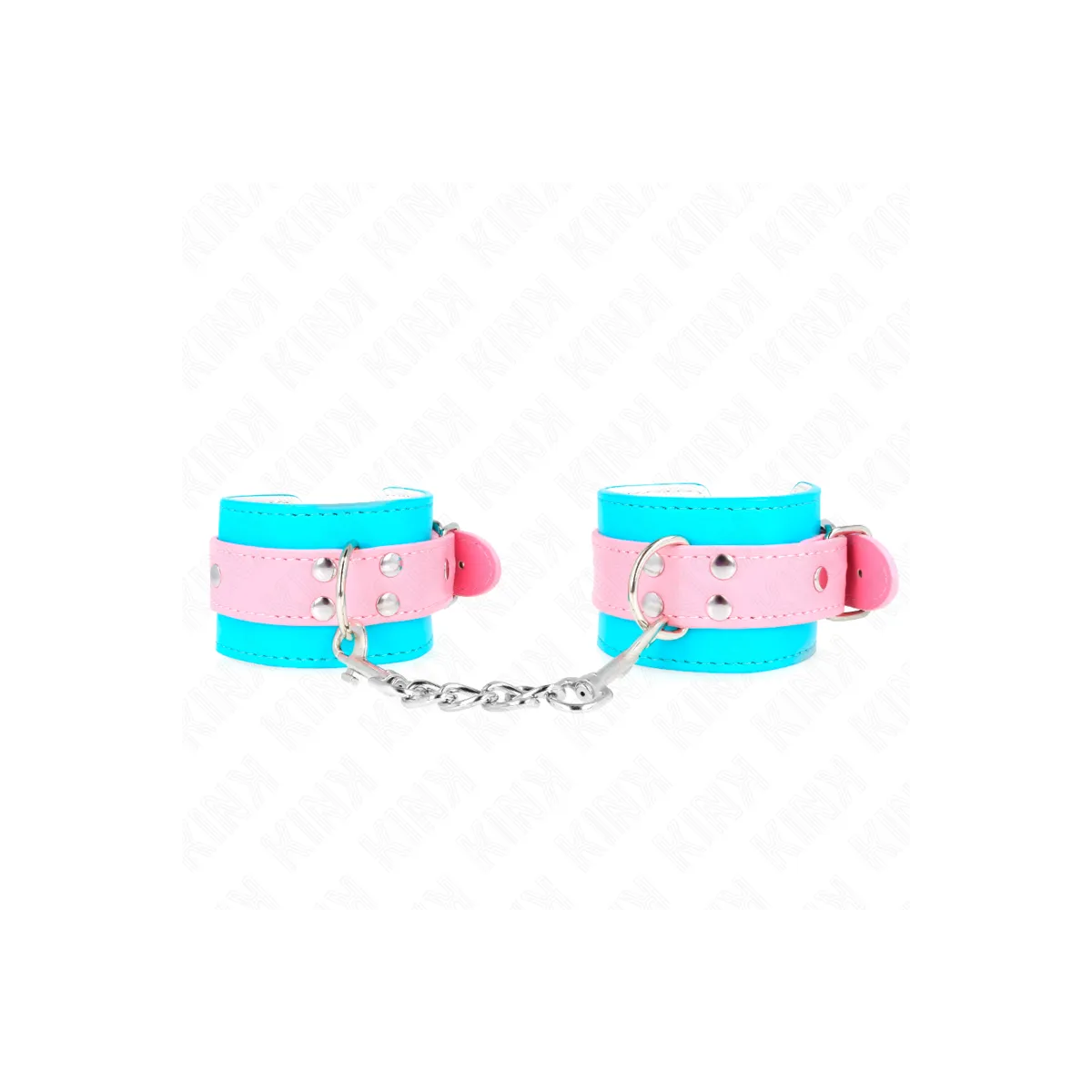 Süße Handgelenkfesseln Blau/Rosa Verstellbar 16-28 cm X 5 cm von Kink Wrist Restraint | Fesselliebe.de