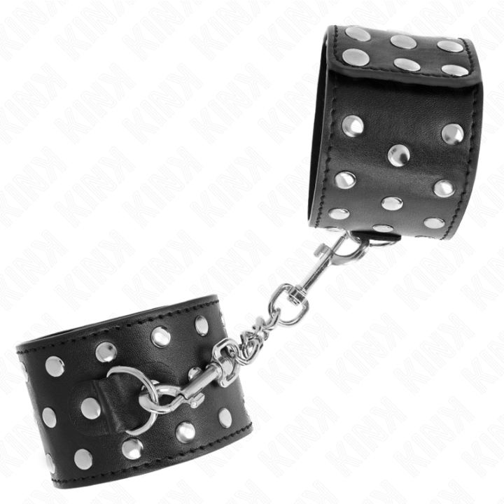 Punk Handgelenkfesseln Verstellbar 19-24 cm X 5,5 cm von Kink Wrist Restraint | Fesselliebe.de