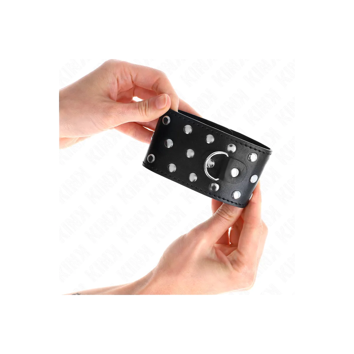 Punk Handgelenkfesseln Verstellbar 19-24 cm X 5,5 cm von Kink Wrist Restraint | Fesselliebe.de