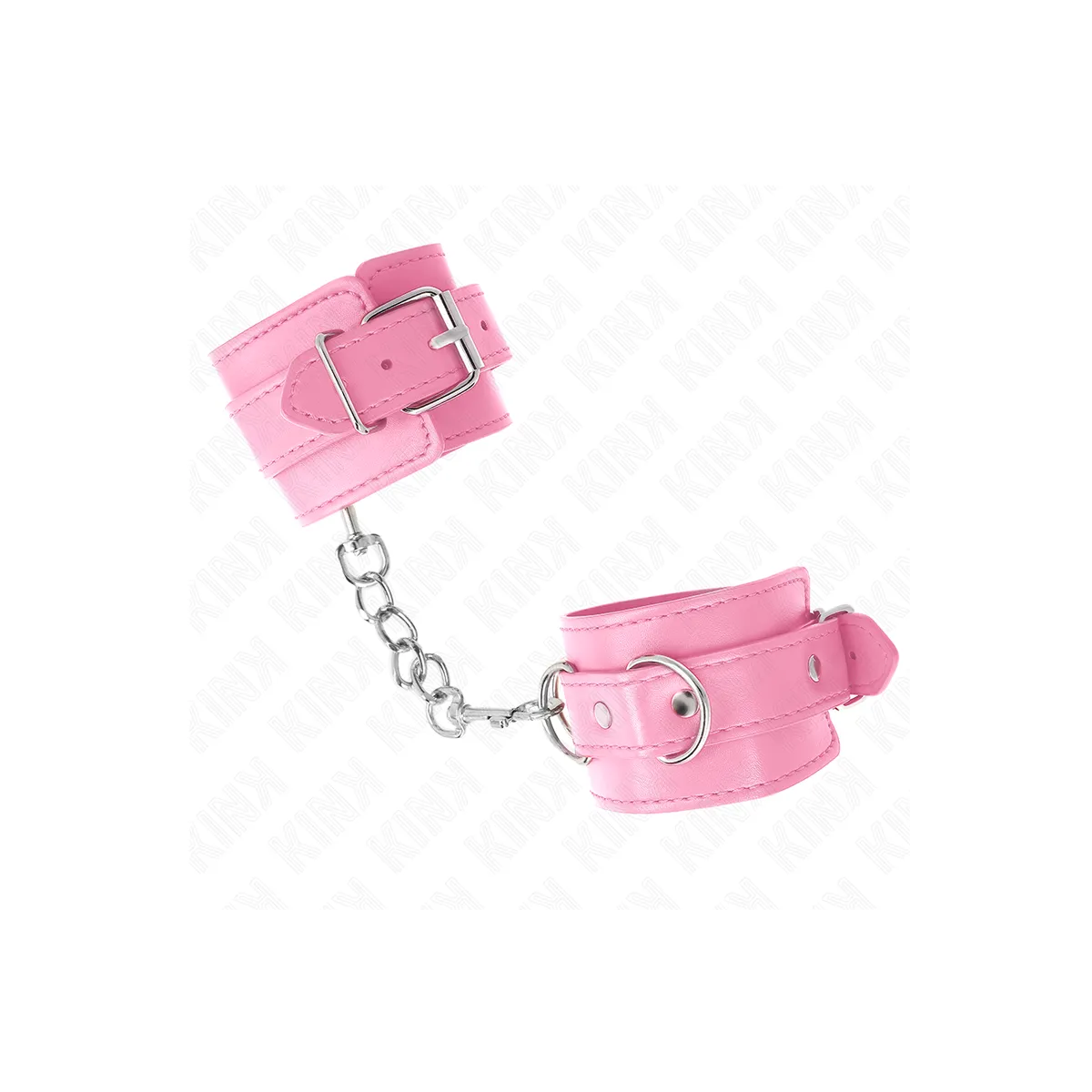 Einfache Handgelenksfesseln Rosa Verstellbar 20-23 cm X 5,5 cm von Kink Wrist Restraint | Fesselliebe.de