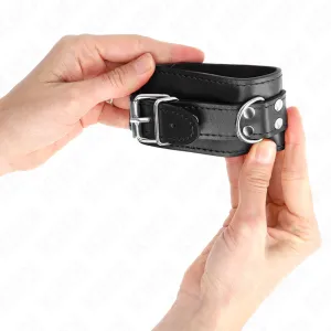 Einfache Handgelenksfesseln Schwarz Verstellbar 20-23 cm X 5,5 cm von Kink Wrist Restraint